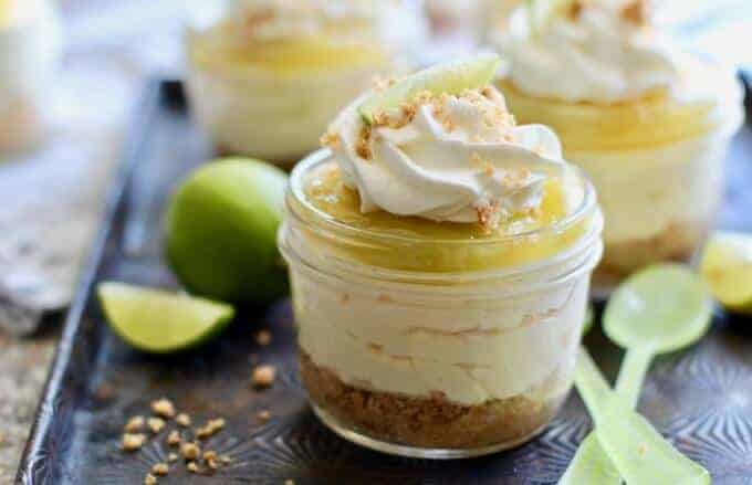 EasyNo Bake Key Lime Cheesecakes