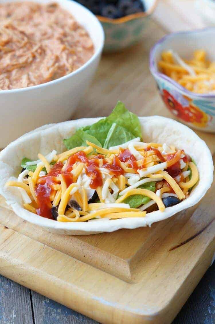 Slow Cooker Salsa Chicken Burrito Bowls