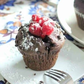 Chocolate Raspberry Breakfast Muffins Featured Image