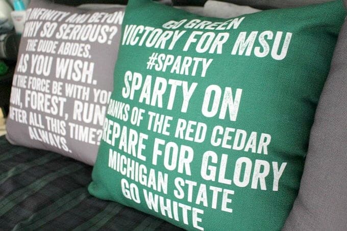 Custom pillows make great graduation gifts