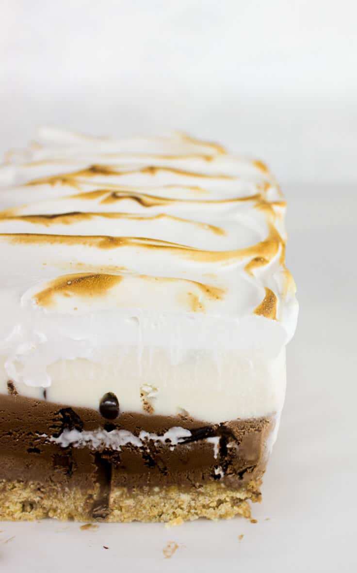 S'more ice cream cake