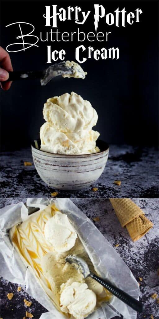 No Churn Harry Potter Butterbeer Ice Cream