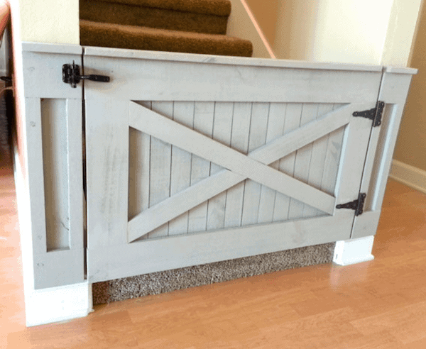 Rustic Barn Door Baby Gate