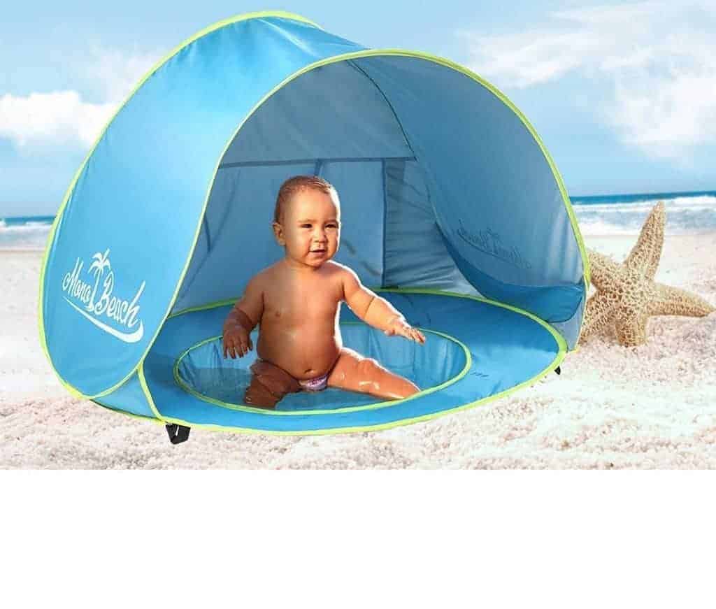 Beach baby tent and pool - perfect for shading baby but keeps them nice and cool and safe