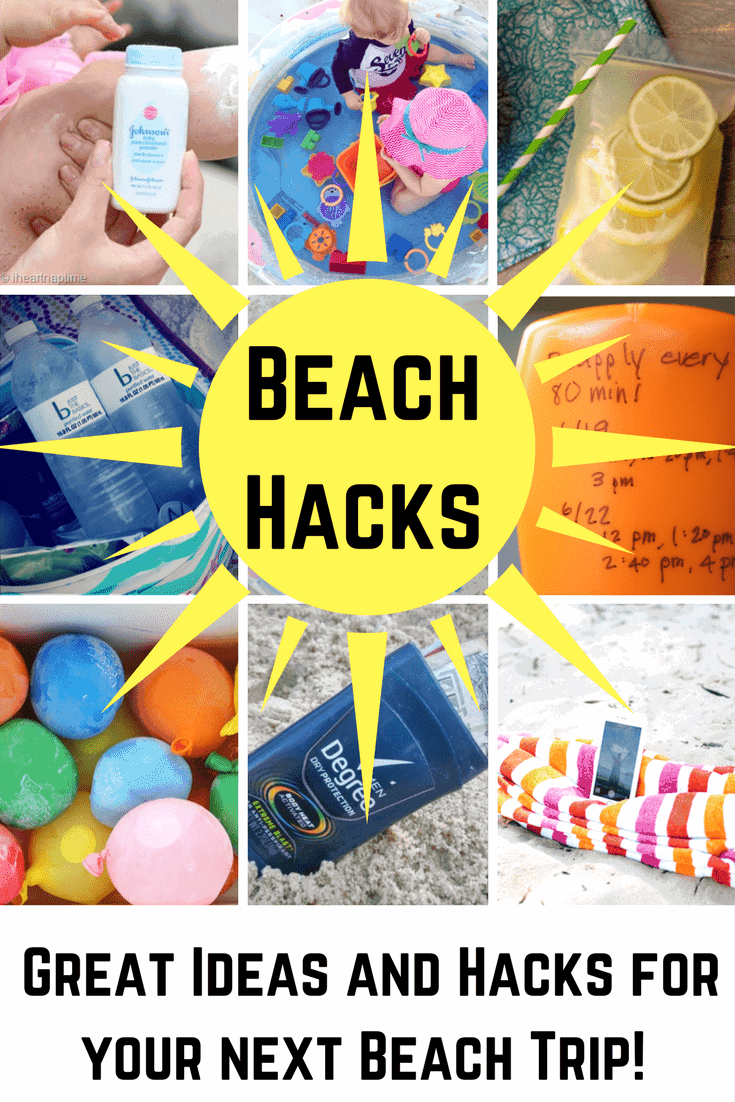 The Best Beach Hacks Around: Save time, money and energy with these great tips and summer hacks to make your beach trip the most fun ever!