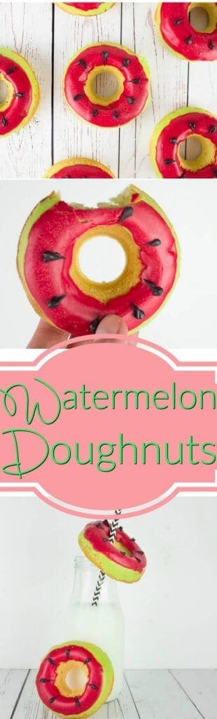 Bright, fresh and just in time for summer, these easy Watermelon Doughnuts are every bit as tasty as they are cute! The perfect dessert for a BBQ or your next summer get-together!