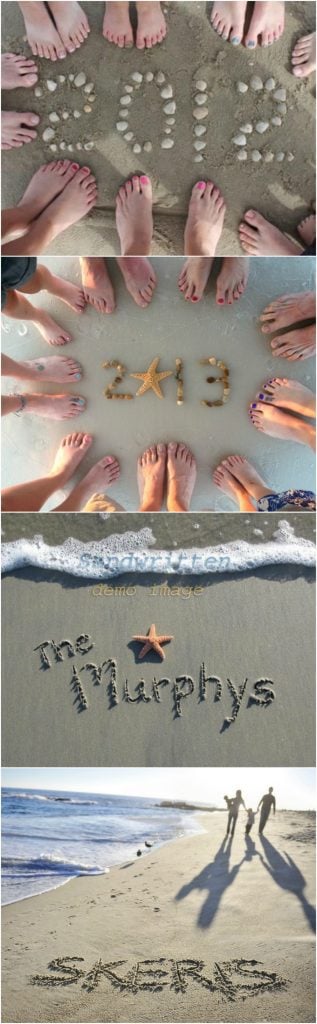 Great beachwriting ideas and other great beach pictures and beach hacks and tips
