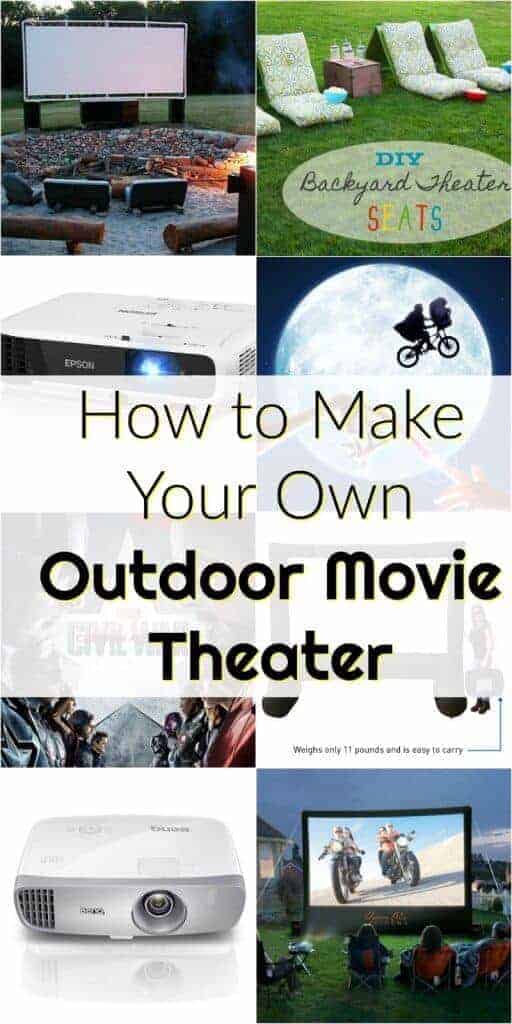 How to make your own backyard movie theater! Everything you need to make an outdoor movie theater