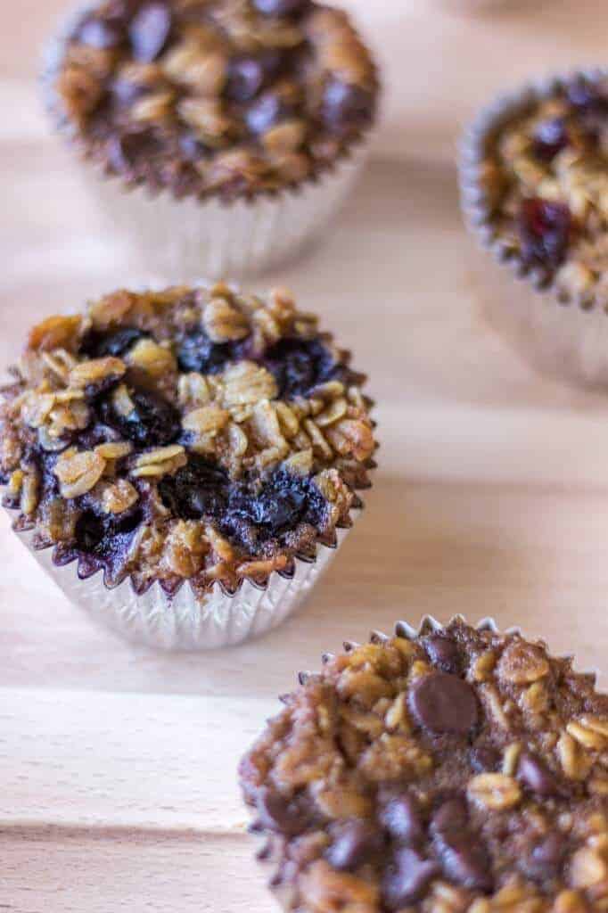 On The Go Baked Oatmeal by The Wholesome Dish | Muffin Tins are for more than just cupcakes and muffins. You are going to love these muffin tin recipes!