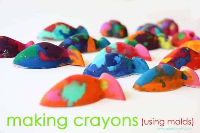 Shaped Crayons using Ice Molds via Skip to my Lou | The Coolest Ice Cube Tray Hacks Around. Those plastic trays can be used to make so much more than just ice!