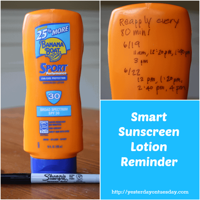 Smart Sunscreen Lotion Reminder by Yesterday on Tuesday