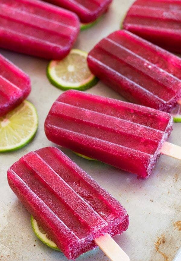 Tinto de Verano Red Wine Popsicles by Baking Mischief and other amazing adult popsicle recipes!