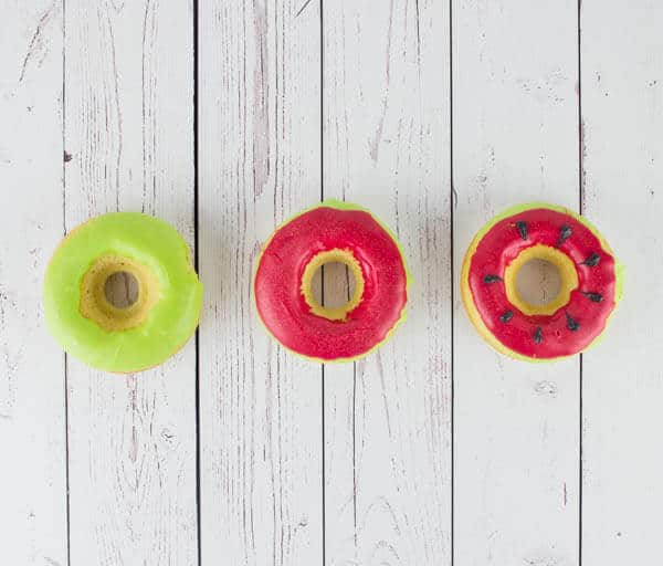 how to make watermelon doughnuts