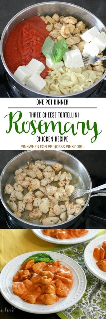 One Pot Easy Three Cheese Tortellini In Cream Sauce