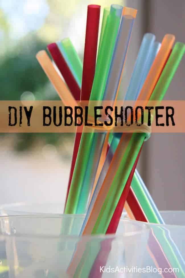 DIY Bubbleshooter by Kids Activities Blog | Get outdoors and have some fun with the family with these fun ideas for outdoor activities for kids! 