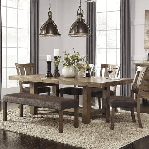 A dining room table