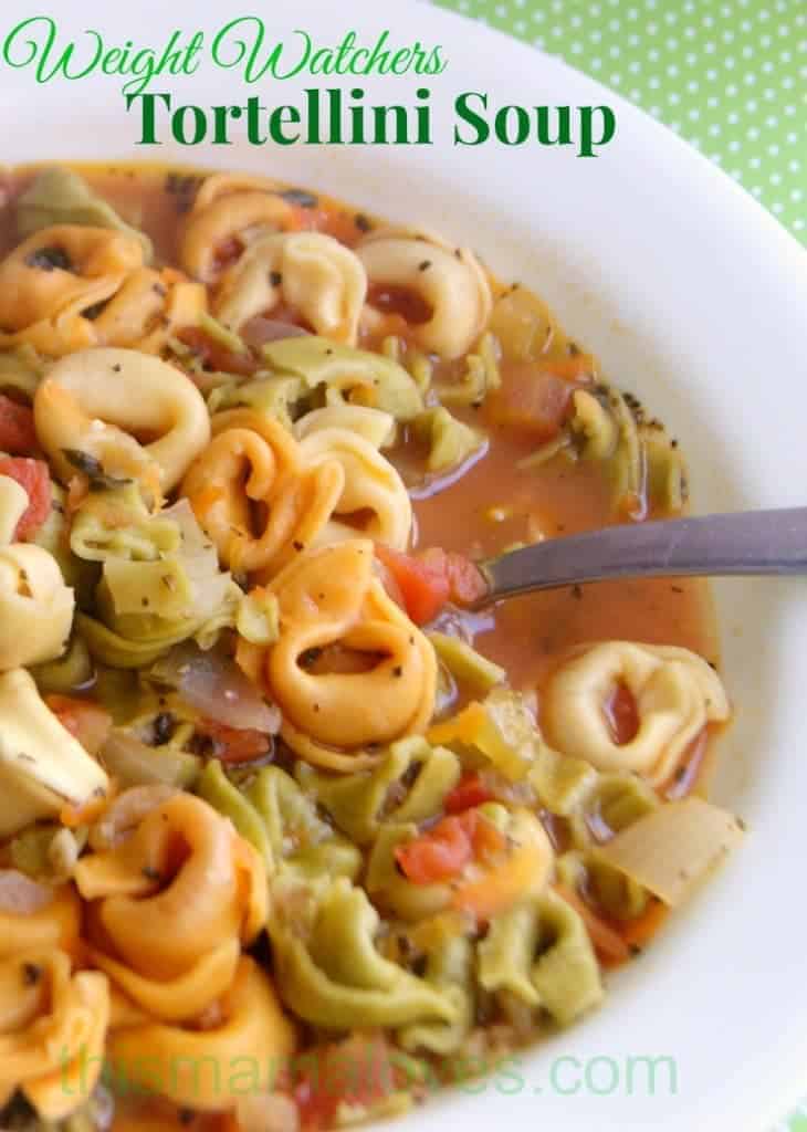 Weight Watchers Tortellini Soup by This Mama Lovess