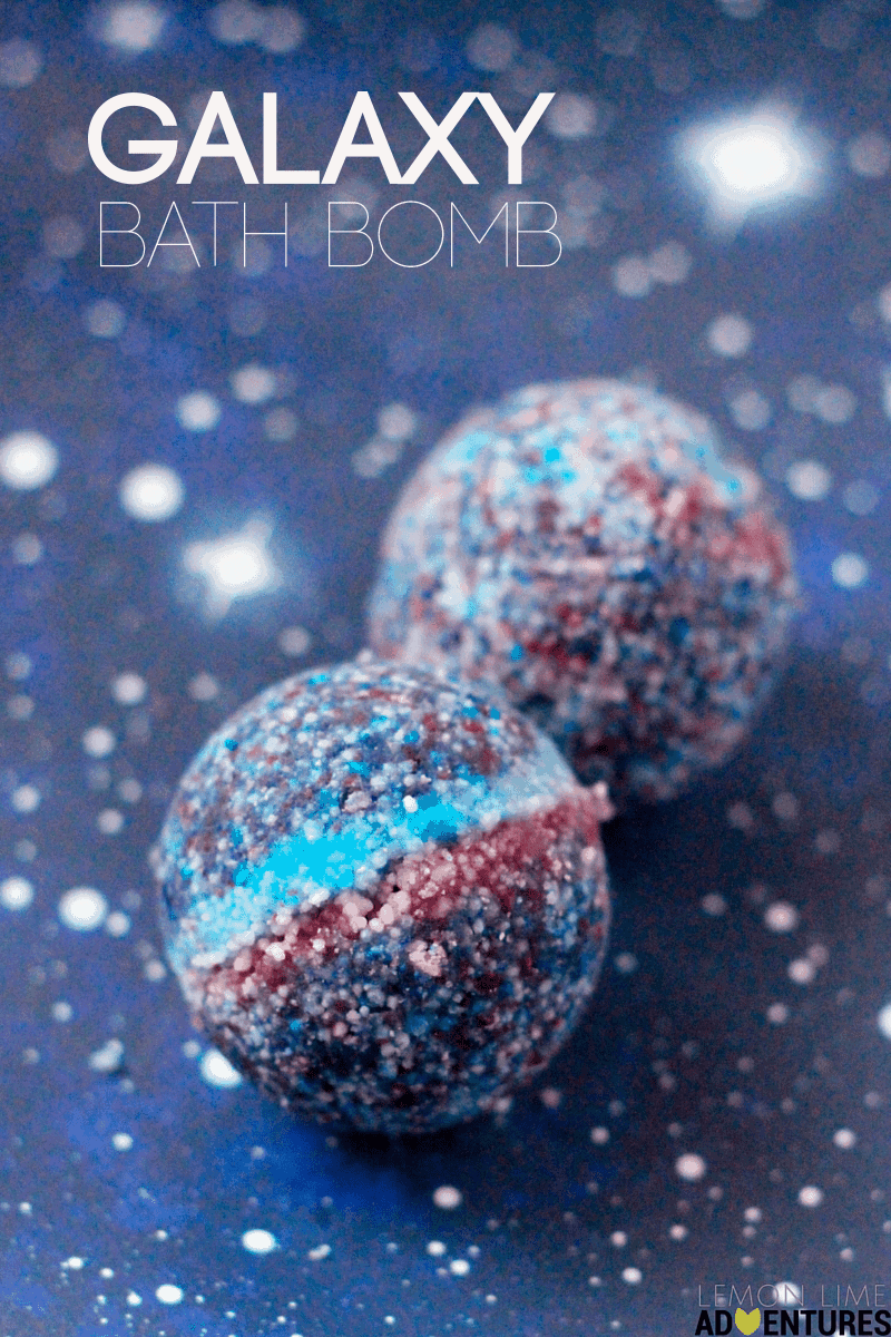Galaxy Bath Bombs by Lemon Lime Adventures | Make Your Own Luxurious Bath Bombs with these 15 Awesome DIY Bath Bomb Recipes