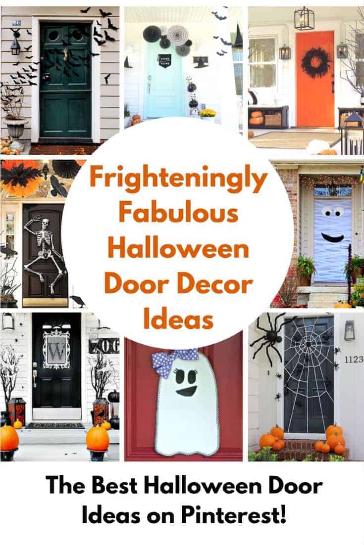 43 Best Halloween Door Decorations - DIY Front Door Covers and