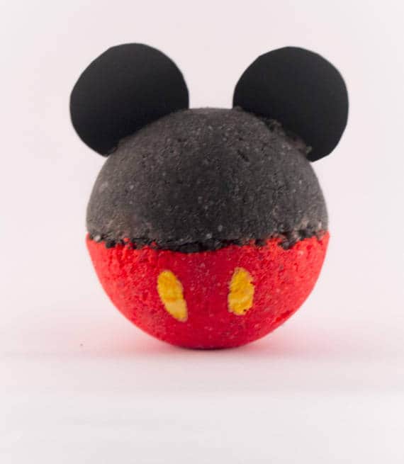 Mickey Mouse Bath Bomb | Make Your Own Luxurious Bath Bombs with these 15 Awesome DIY Bath Bomb Recipes