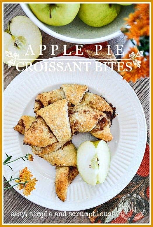 Apple Pie Croissant Bites by Stone Gable | Pumpkin Pie Recipes and Pumpkin Pie Flavored Recipes! 