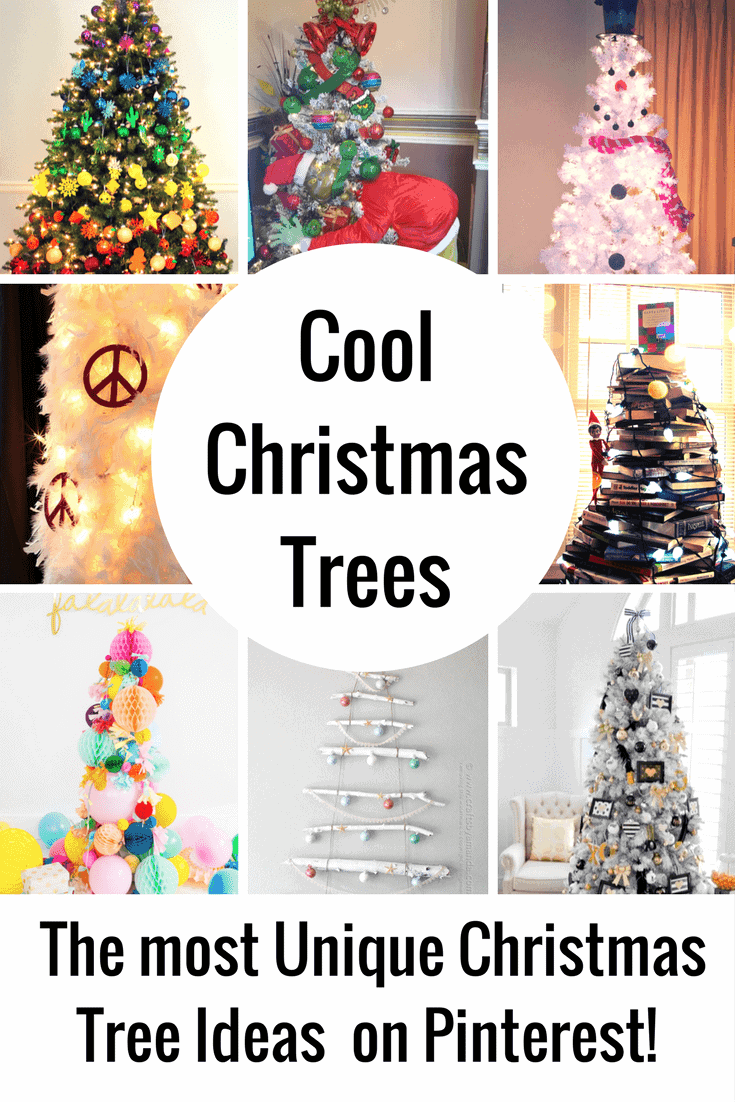 Looking for totally different Christmas Tree Decorating Ideas? These Unique Christmas Trees are going to blow you away!