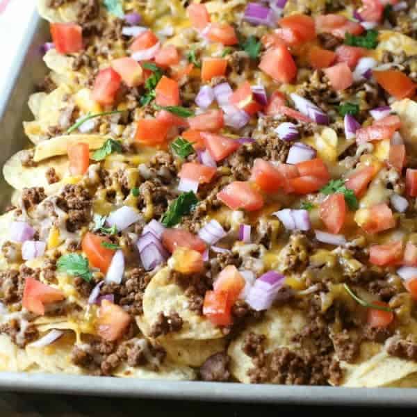 Easy sheet pan nachos and other great easy appetizers for a crowd