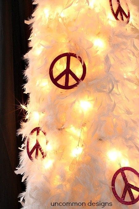 Feather Christmas Tree by Uncommon Designs | and other unique Christmas Tree Decorating Ideas