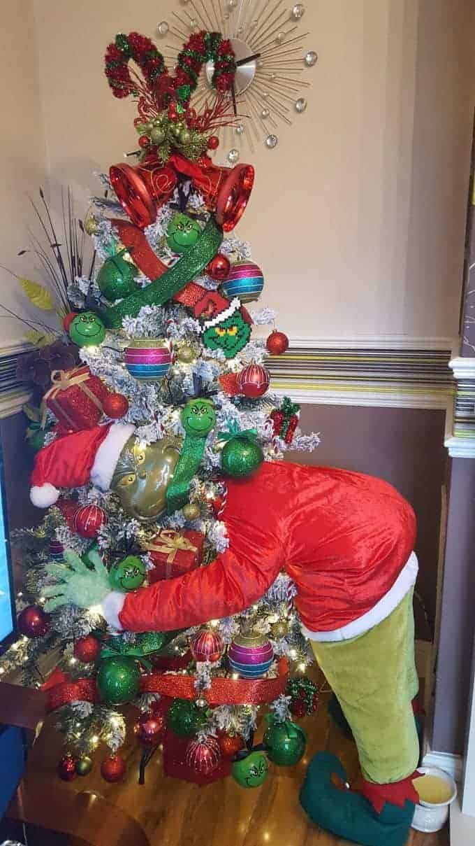 Grinch Christmas Tree by Kitchen Fun with My 3 Sons and other unique Christmas Tree Decorating Ideas