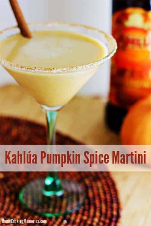 Kahlua Pumpkin Spice Martini by Home Cooking Memories | Pumpkin Spice and Everything Nice: Pumpkin Spice Recipes for Fall