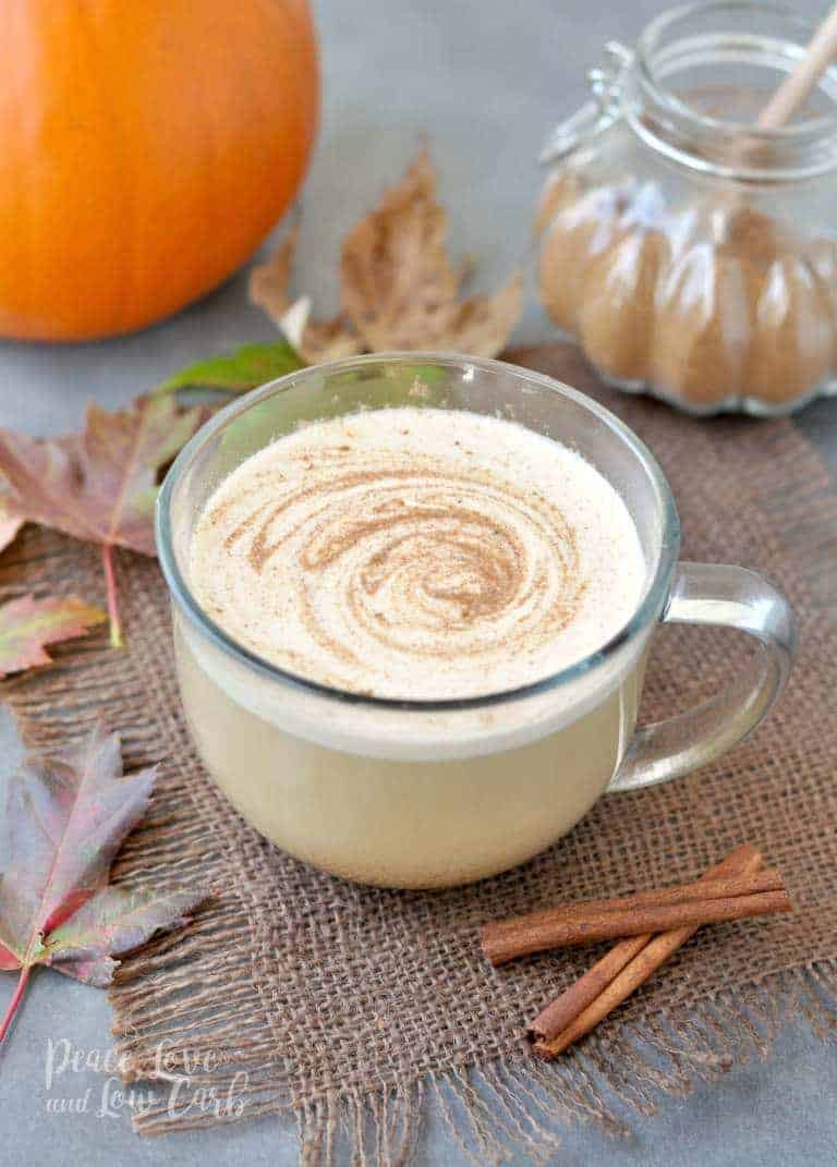 Low Carb Pumpkin Spice Latte by Peace Love and Low Carb | Pumpkin Spice and Everything Nice: Pumpkin Spice Recipes for Fall