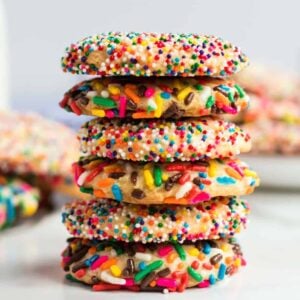 Rainbow Sprinkle Cookies square