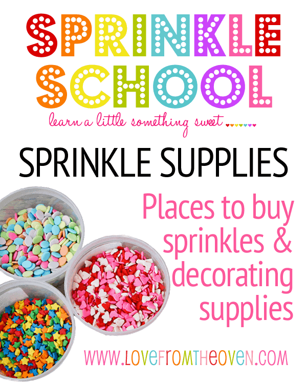 Where to Buy Sprinkles by Love from the Oven | Become a pro at designing cakes with these cake decorating hacks!