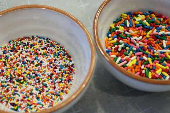 nonpareils or jimmies - which are the better rainbow sprinkles