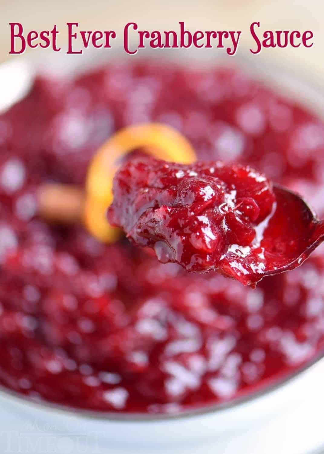 Best Ever Cranberry Sauce by Mom on Timeout and other easy Thanksgiving side dishes 