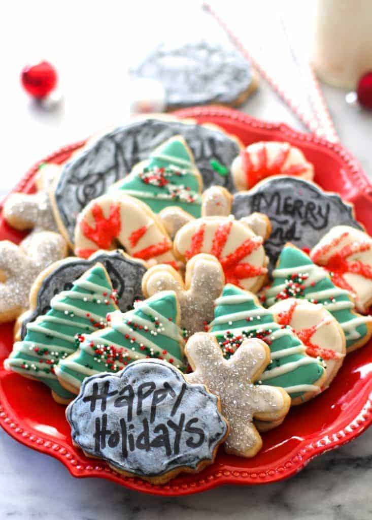 Chalkboard Christmas Cookies by The Seaside Baker