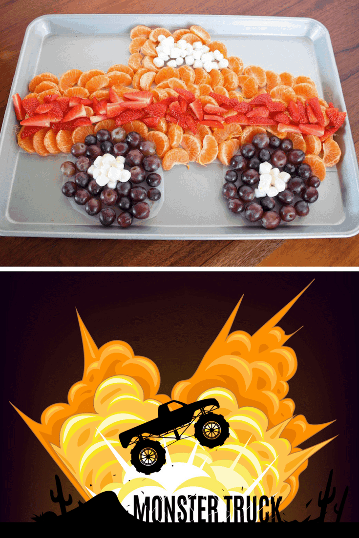 Monster Truck Fruit Platter by by Desert Chica and other great healthy party food ideas