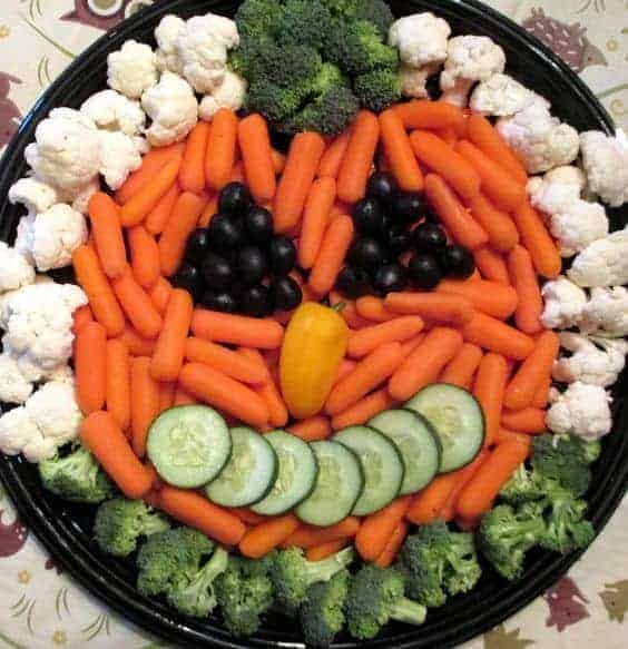 vegetable tray arrangement