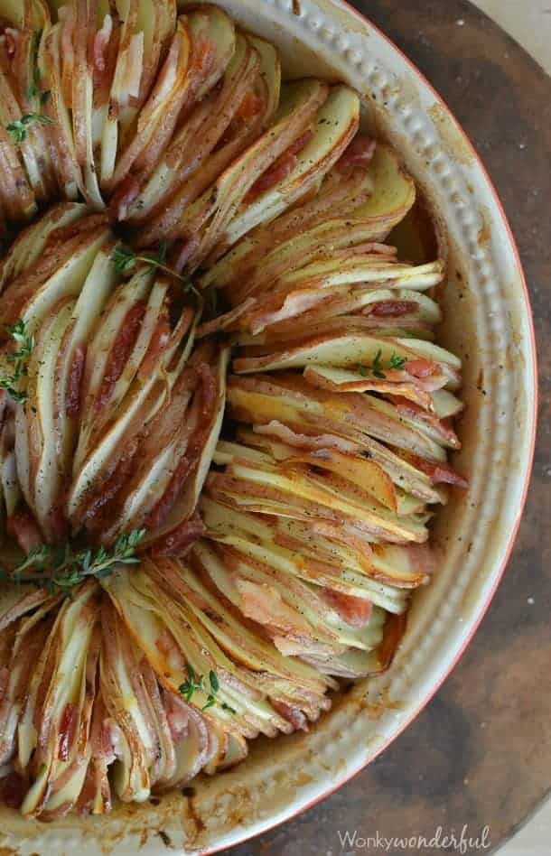 Roasted Potato Side Dish by Wonky Wonderful and other easy Thanksgiving side dishes 