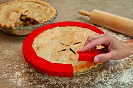 Silicone Pie Crust Shield and other great Thanksgiving Hacks and Kitchen Tools