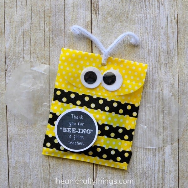 Bee Teacher Appreciation Gift by I Heart Crafty Things and other great Teacher gift ideas!