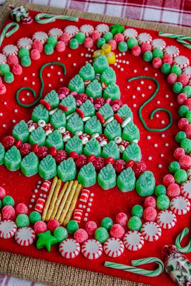 Candy Christmas Tree by The Food Charlatan | The best ever kids Christmas Craft Ideas. So many fun ideas to get the kids involved in the holiday fun!