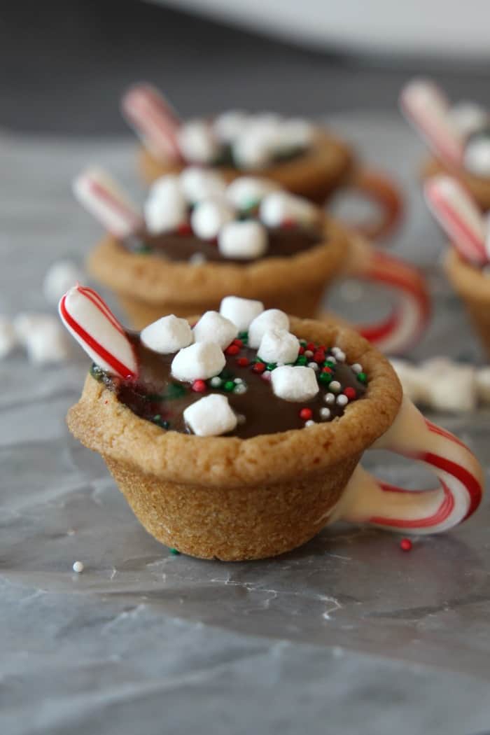 Hot Chocolate Cookie Cups vertical