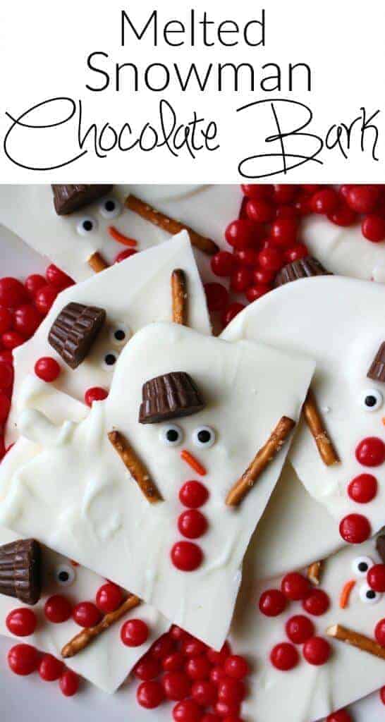 Melted Snowman Chocolate Bark and other great Teacher gift ideas!