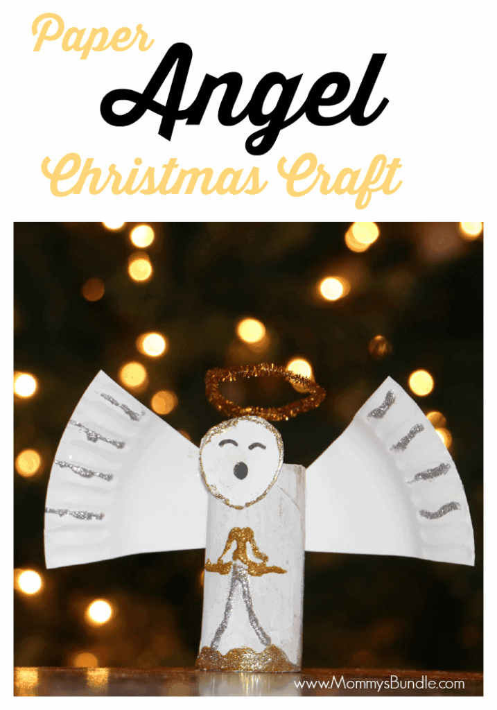 Paper Angel Christmas Craft by Mommys Bundle | The best ever kids Christmas Craft Ideas. So many fun ideas to get the kids involved in the holiday fun!