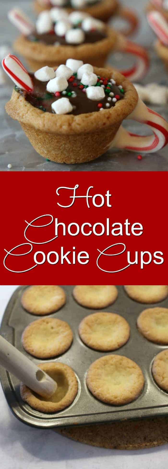 Hot Chocolate Cookie Cups - the best Christmas Cookie Recipe!