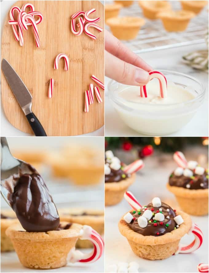 How to make hot chocolate cookie cups