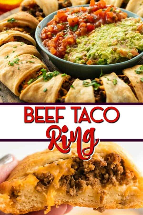 Beef Taco Ring Pinterest Image