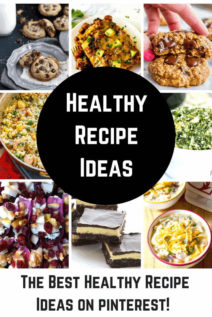 A collage image for healthy recipe ideas