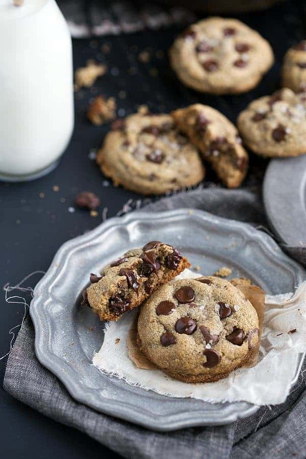 Healthy Chocolate Chip Cookies by Chelseas Messy Apron | The best healthy recipe ideas that everyone will love! 